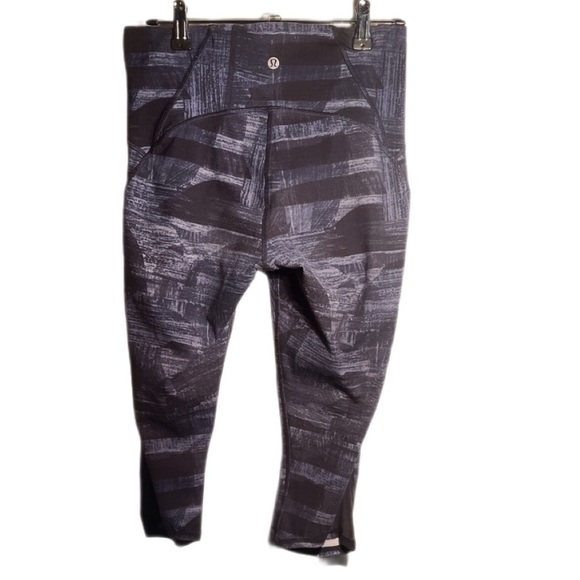 Lululemon Train Times Crop leggings Yoga Transition Multi Midnight Navy Black 8 - Picture 3 of 4